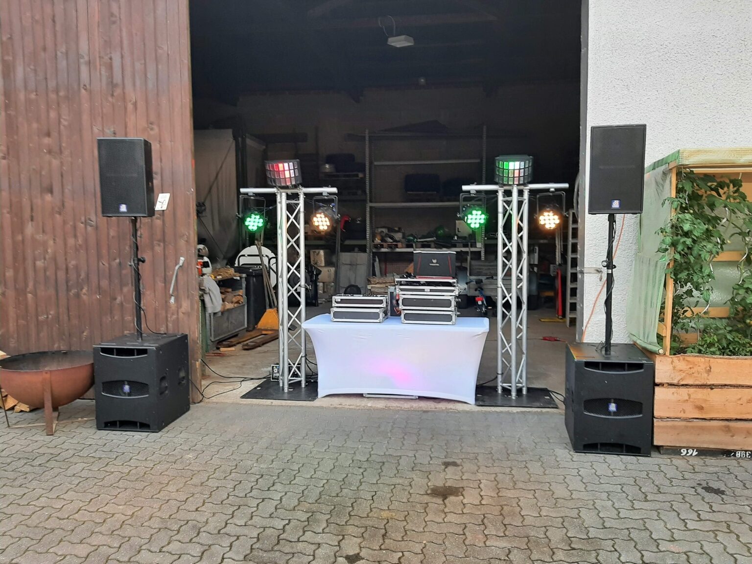 DJ Classic Aufbau bei einer Feier